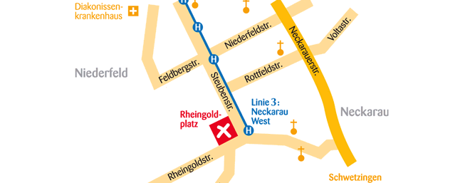 Zahnarzt Mannheim  Dr. Beuchert / Dr. Wunder / Anfahrt